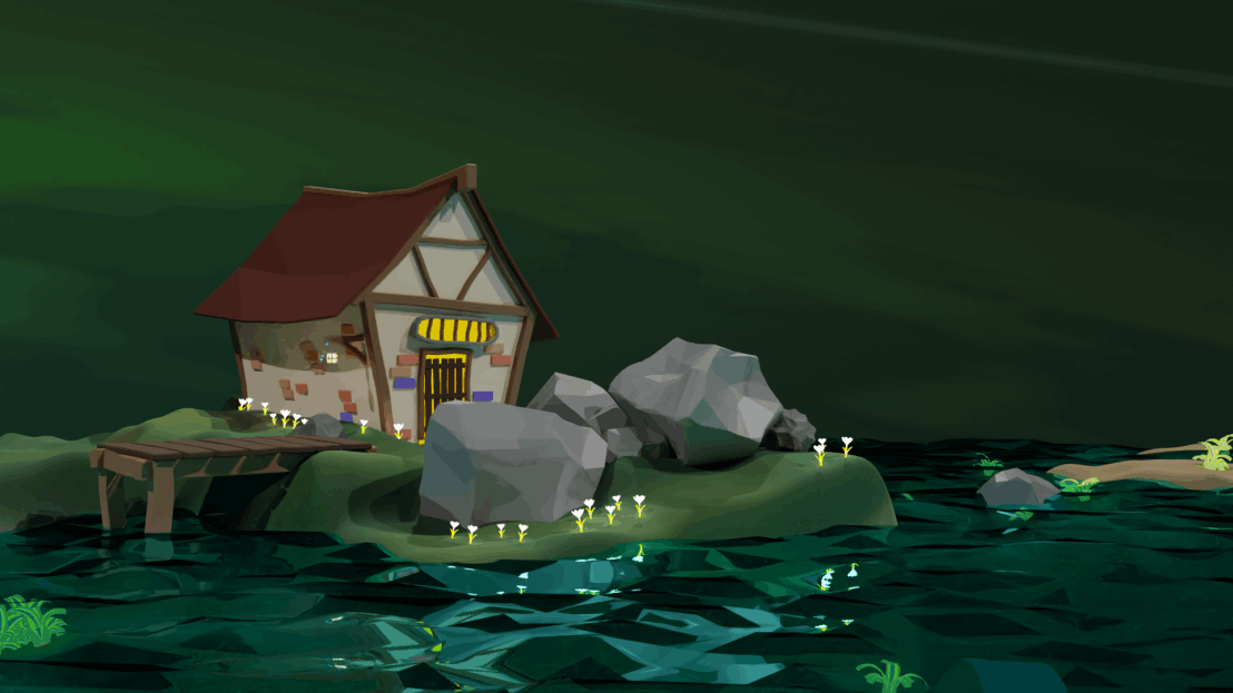 House on a Beach - Surrealism